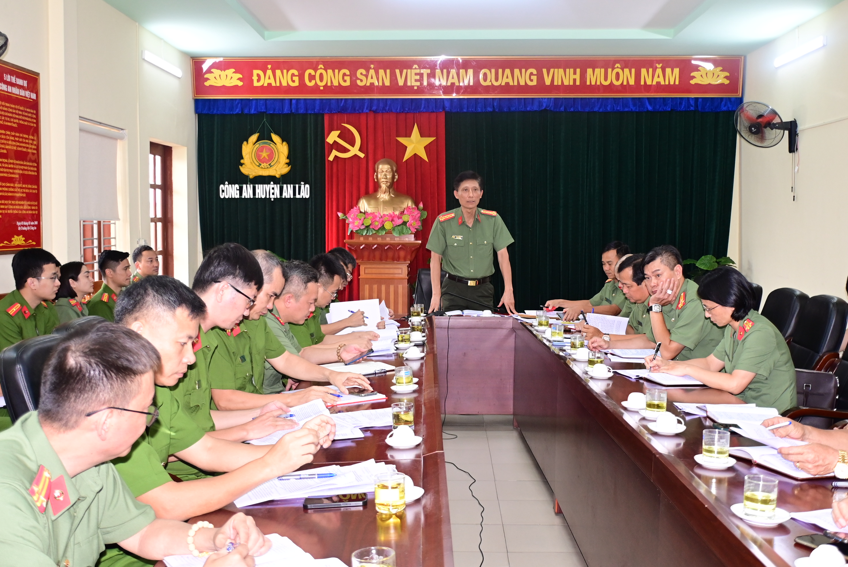 Công an huyện An Lão bảo đảm tốt an ninh trật tự trên địa bàn huyện